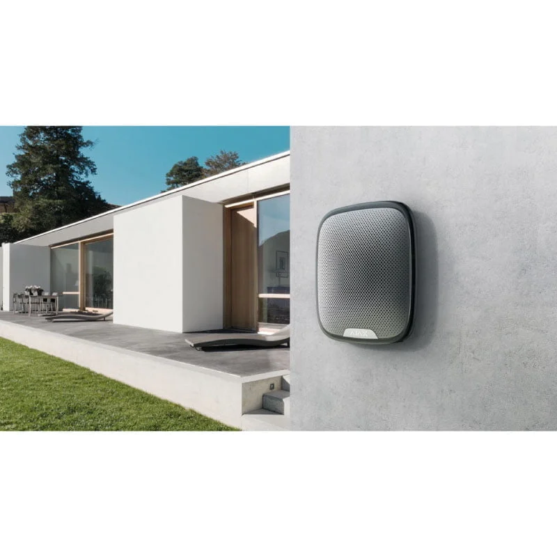 Ajax Street Siren Black - wireless outdoor siren